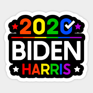 Biden Harris Joe Biden Kamala Harris American Elections LGBT T-Shirt Sticker